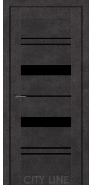 Межкомнатные двери CityLine Express VALENTA korfad-express-valenta-oniks-sirii-cityline-express-s-cernym-steklom